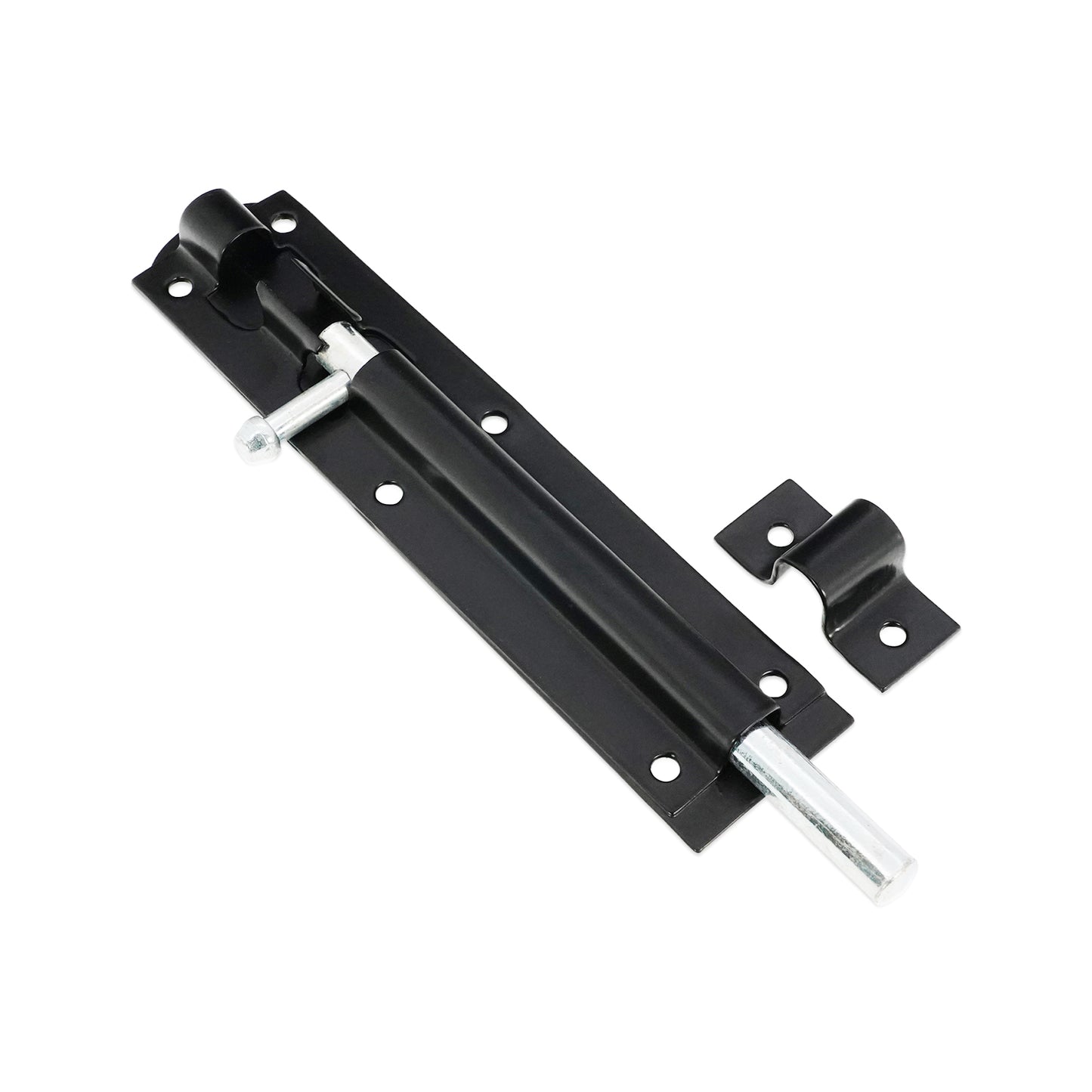 Black Straight Barrel Bolt Home Decor   