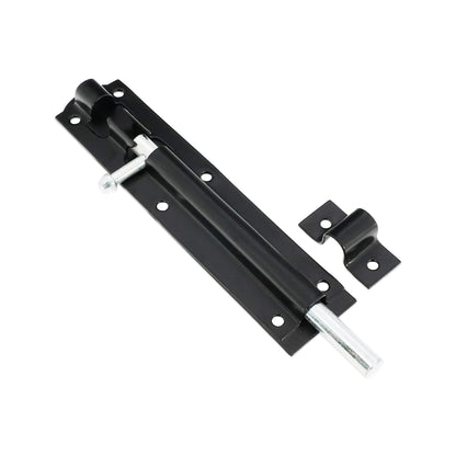 Black Straight Barrel Bolt Home Decor   