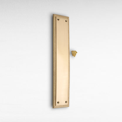 Georgian Finger Plate 285mm Satin Brass