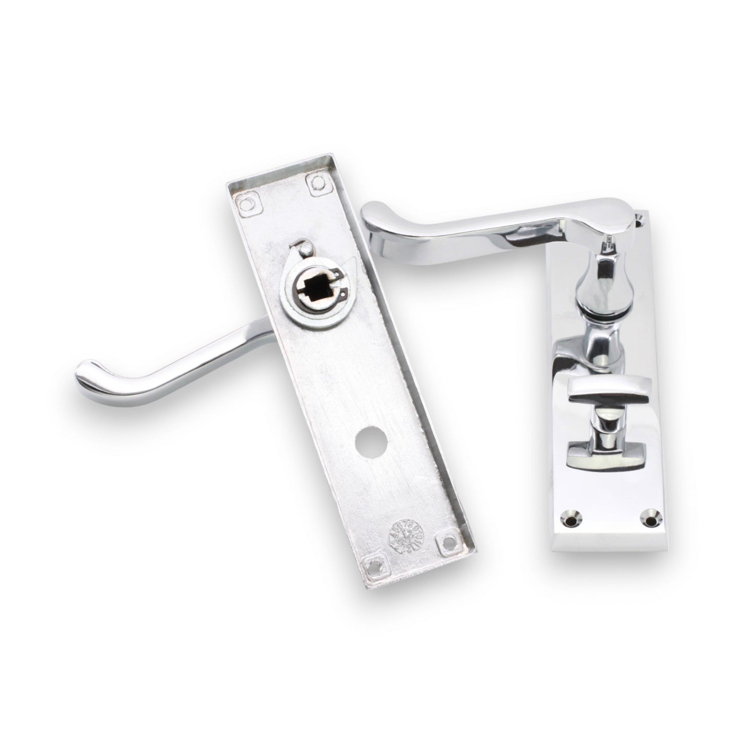 Lever on Backplate Door Handle Home Decor