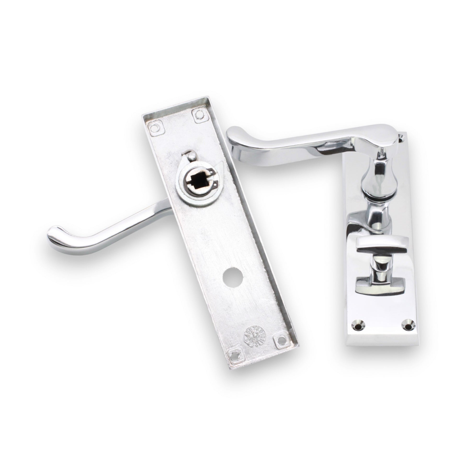 Lever on Backplate Door Handle Home Decor