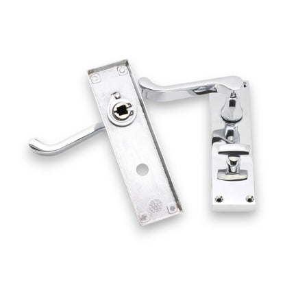 Lever on Backplate Door Handle Home Decor