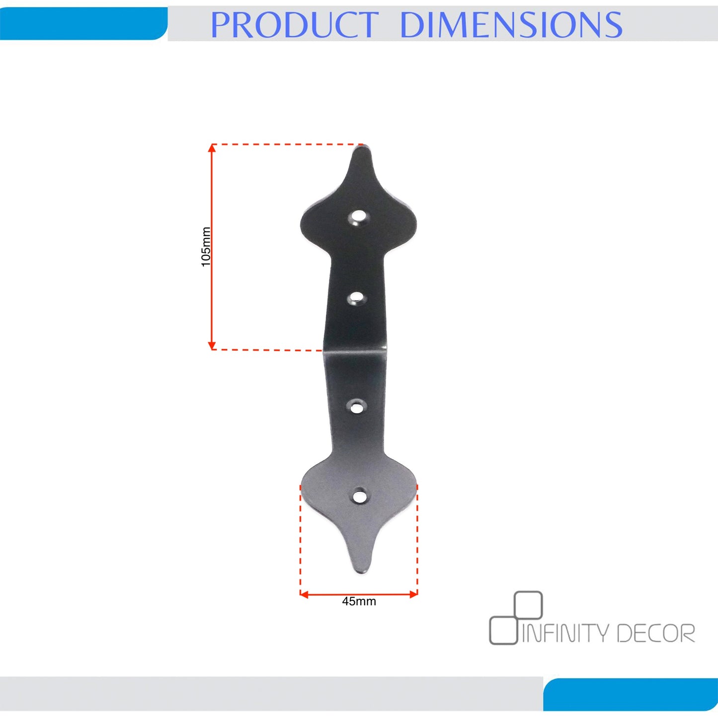 Black Spearhead Iron Corner Home Decor
