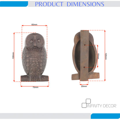Aged Bronze Owl Door Knocker Home Decor
