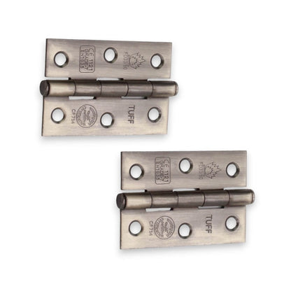 CE7 Mild Steel BB Butt Hinge - Antique Brass