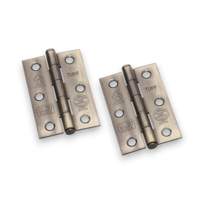 CE7 Mild Steel BB Butt Hinge - Antique Brass