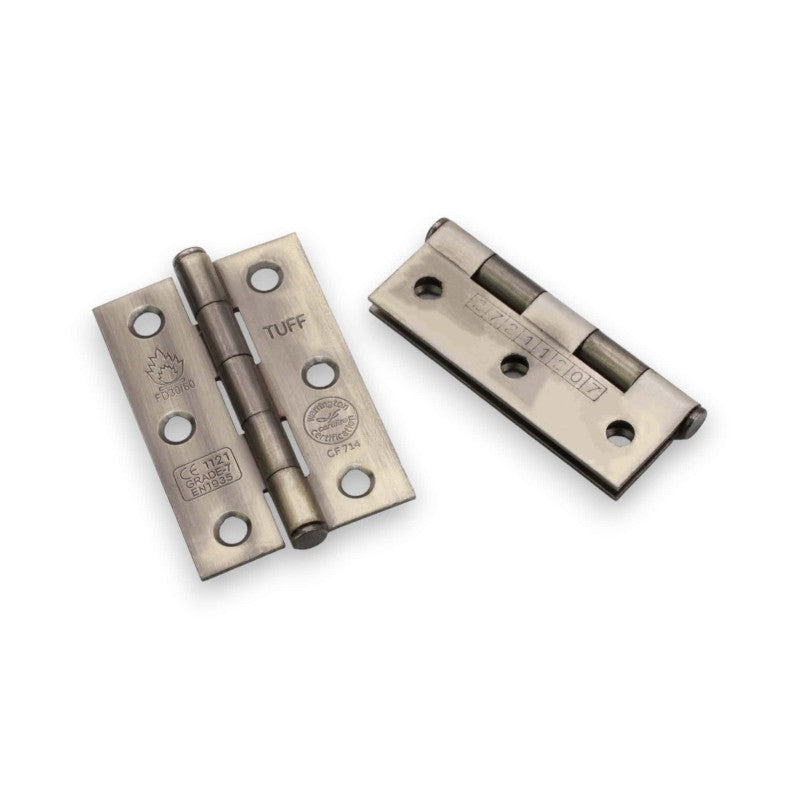 CE7 Mild Steel BB Butt Hinge - Antique Brass