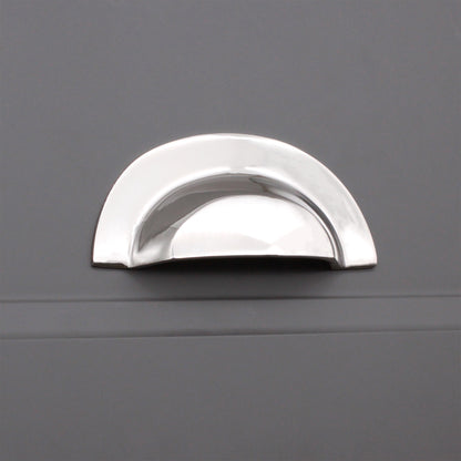 Slim Cup Handle Large Polished Nickel