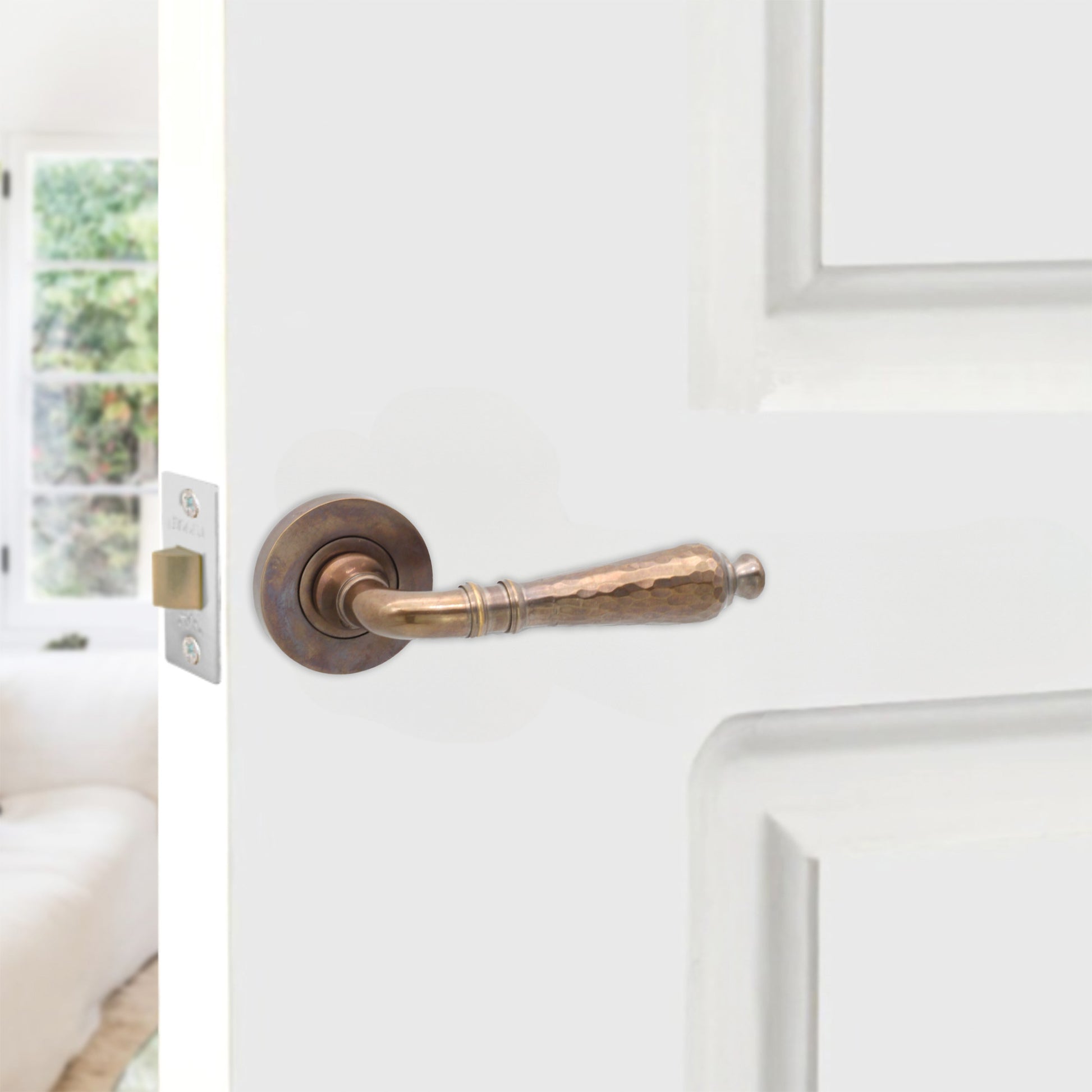 Lever on Rose Door Handle Home Decor