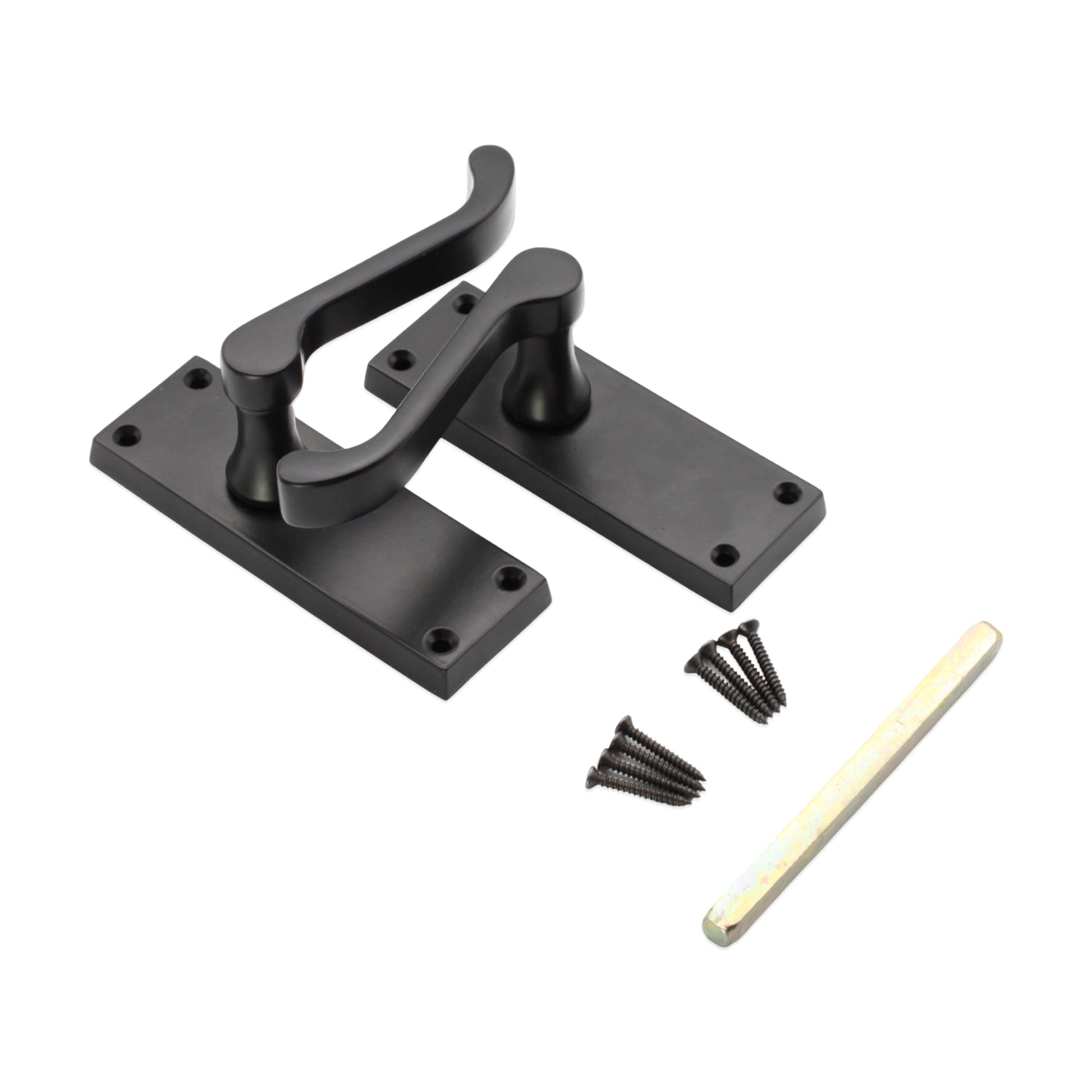 Lever on Backplate Door Handle Home Decor