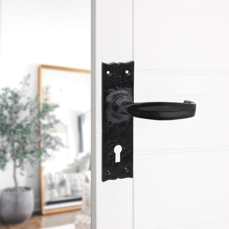 Lever Door Handle Matt Black Home Decor