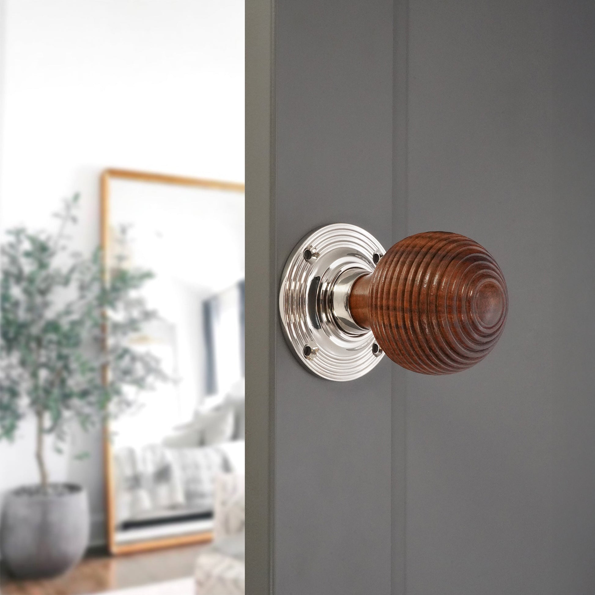 Rosewood Beehive Door Knob Home Decor