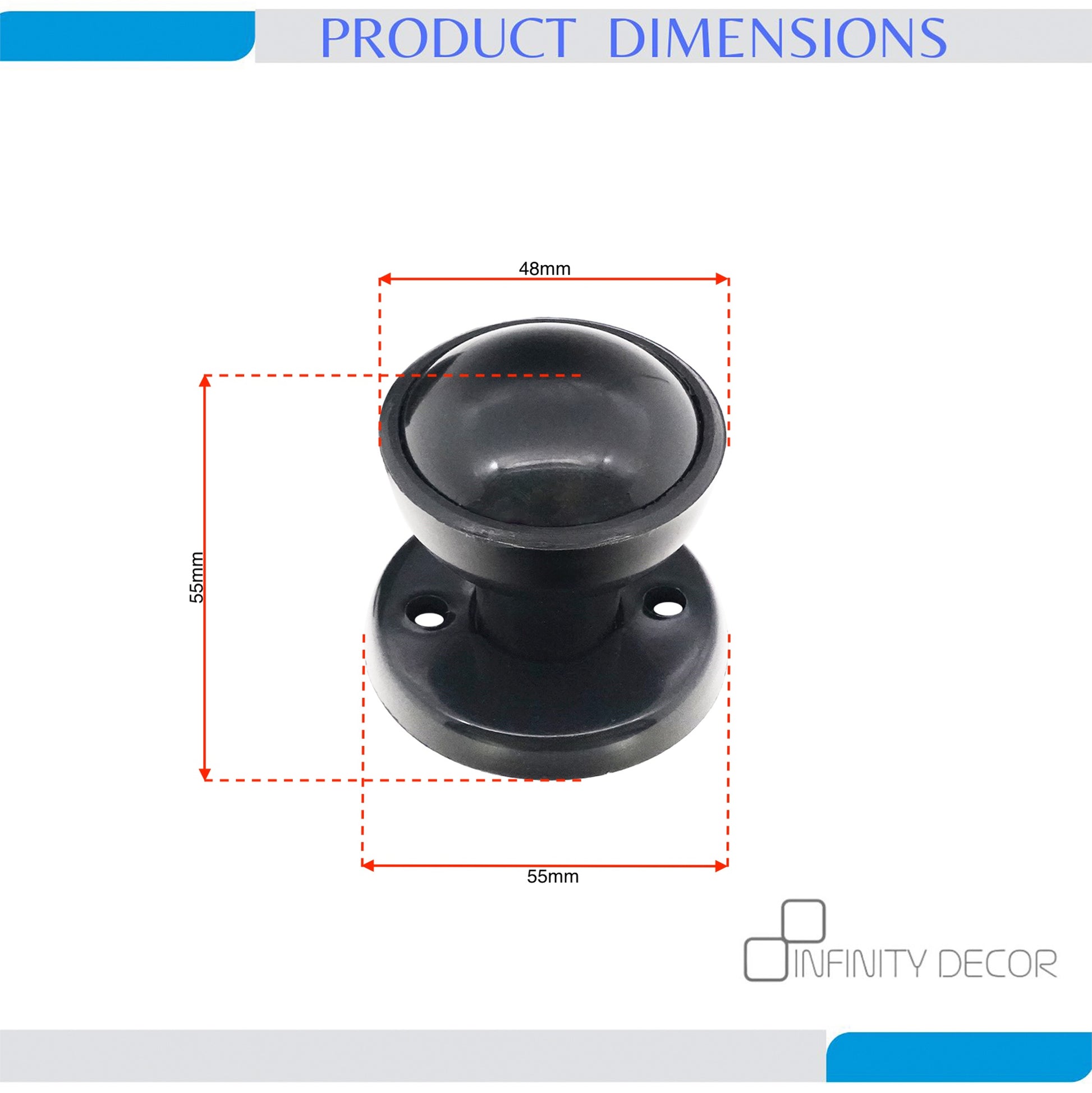 Black Rim Mortice Knob Door Knob Home Decor