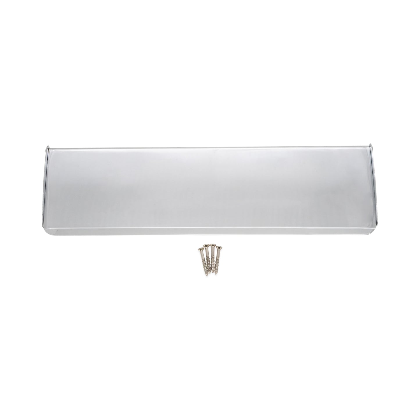 Tidy Flap Letter Plate Cover Polished Chrome Home Decor