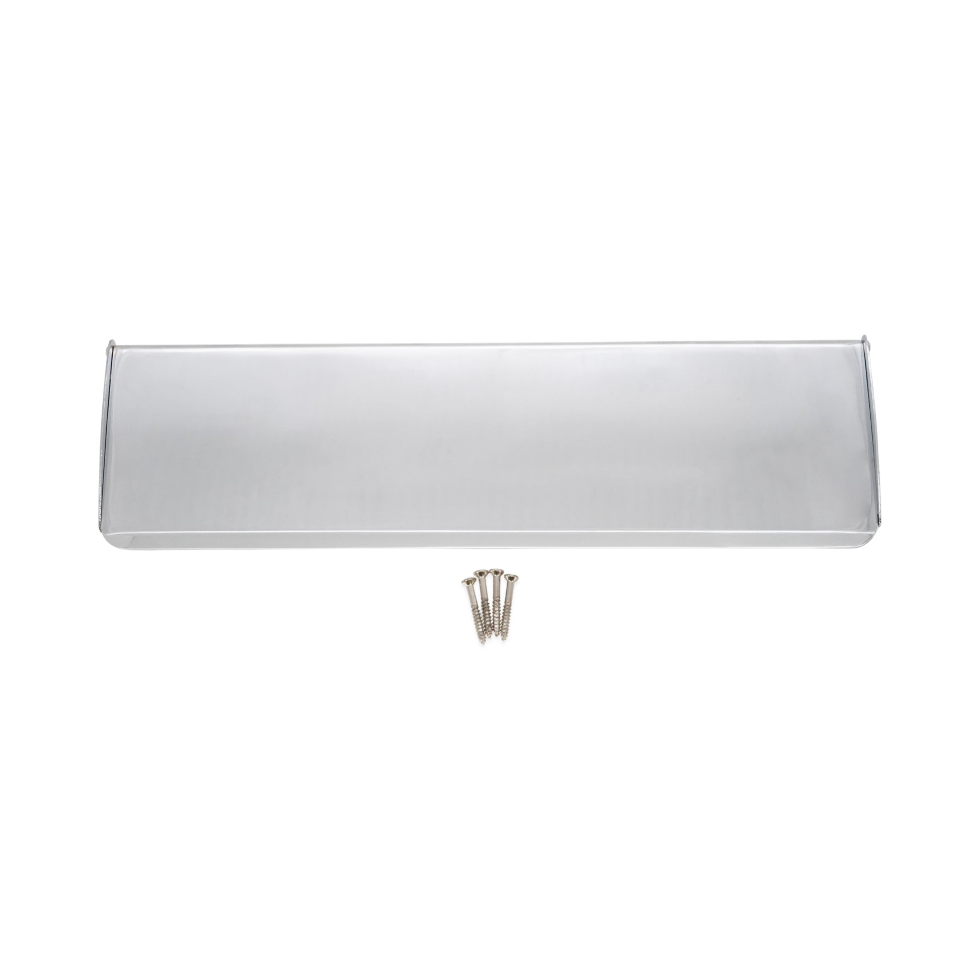 Tidy Flap Letter Plate Cover Polished Chrome Home Decor