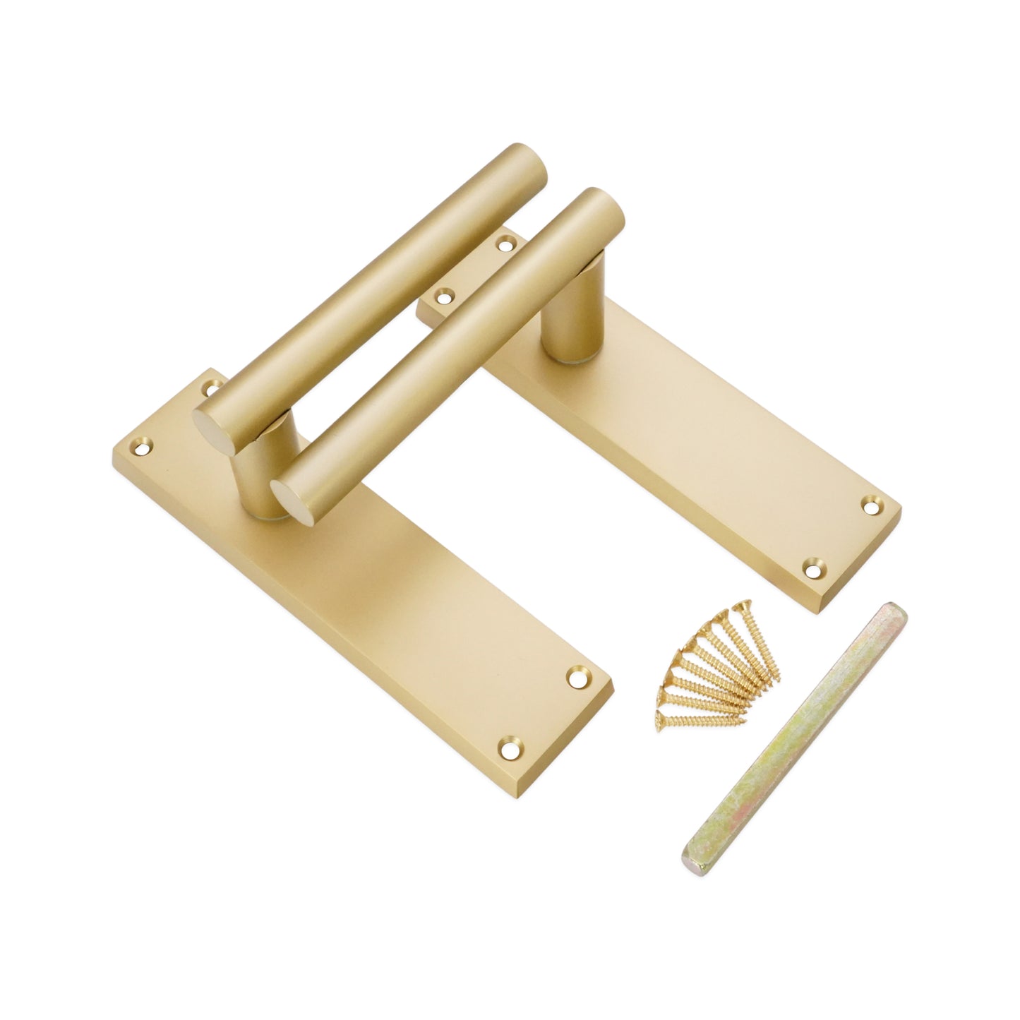 Lever on Backplate Door Handle Home Decor