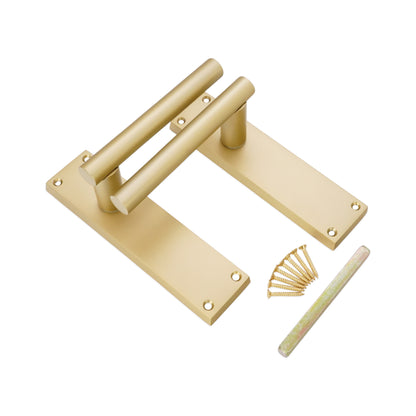 Lever on Backplate Door Handle Home Decor