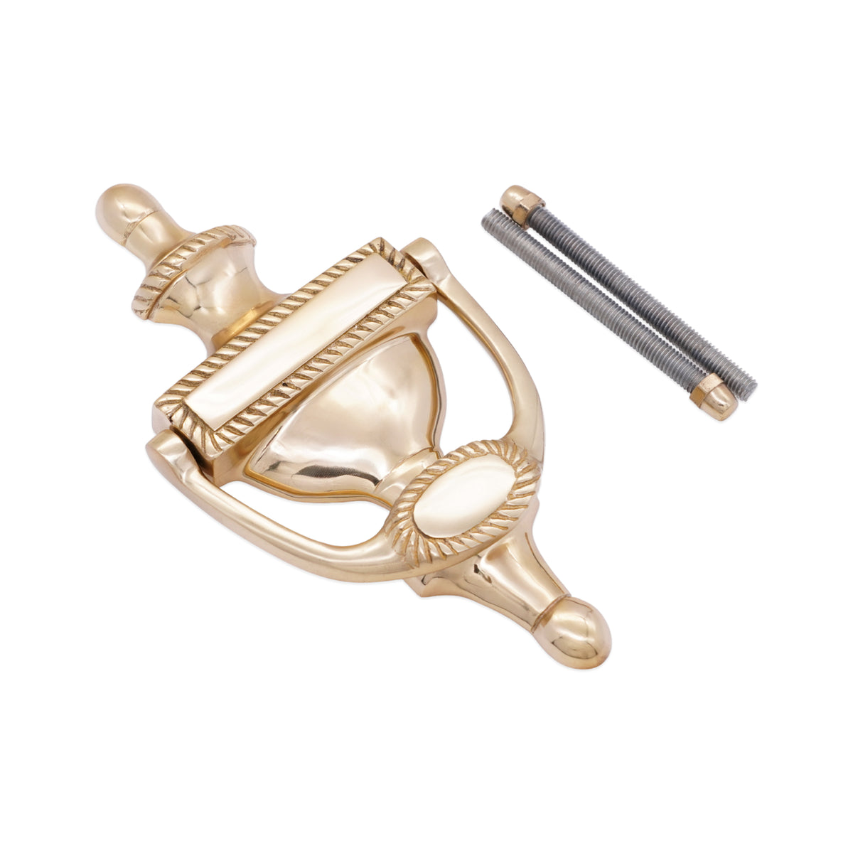 Polished Brass Georgian Door Knocker  Home Decor