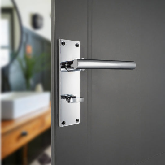 Levier Jura sur plaque de fixation pour salle de bain, chrome poli