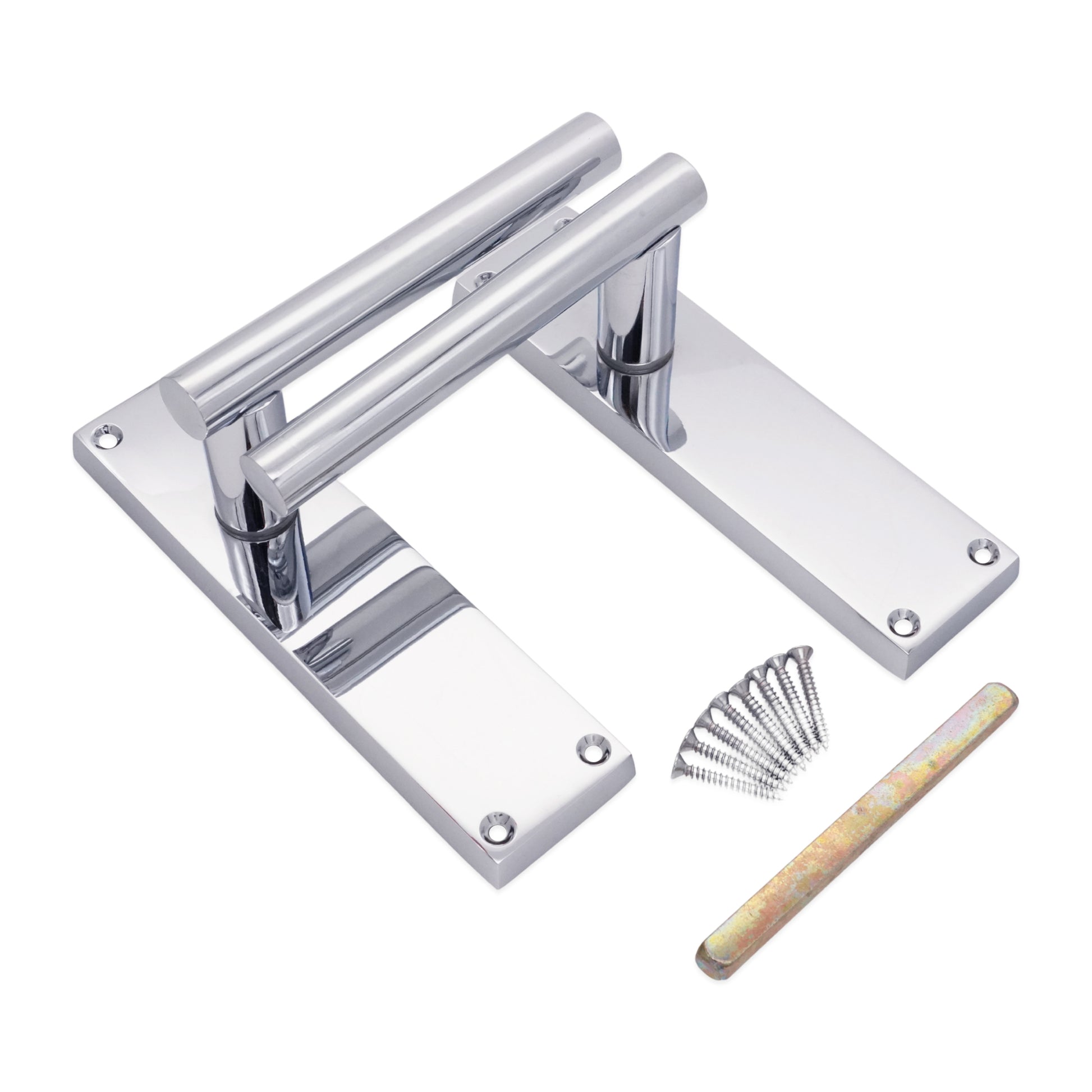 Lever on Backplate Door Handle Home Decor