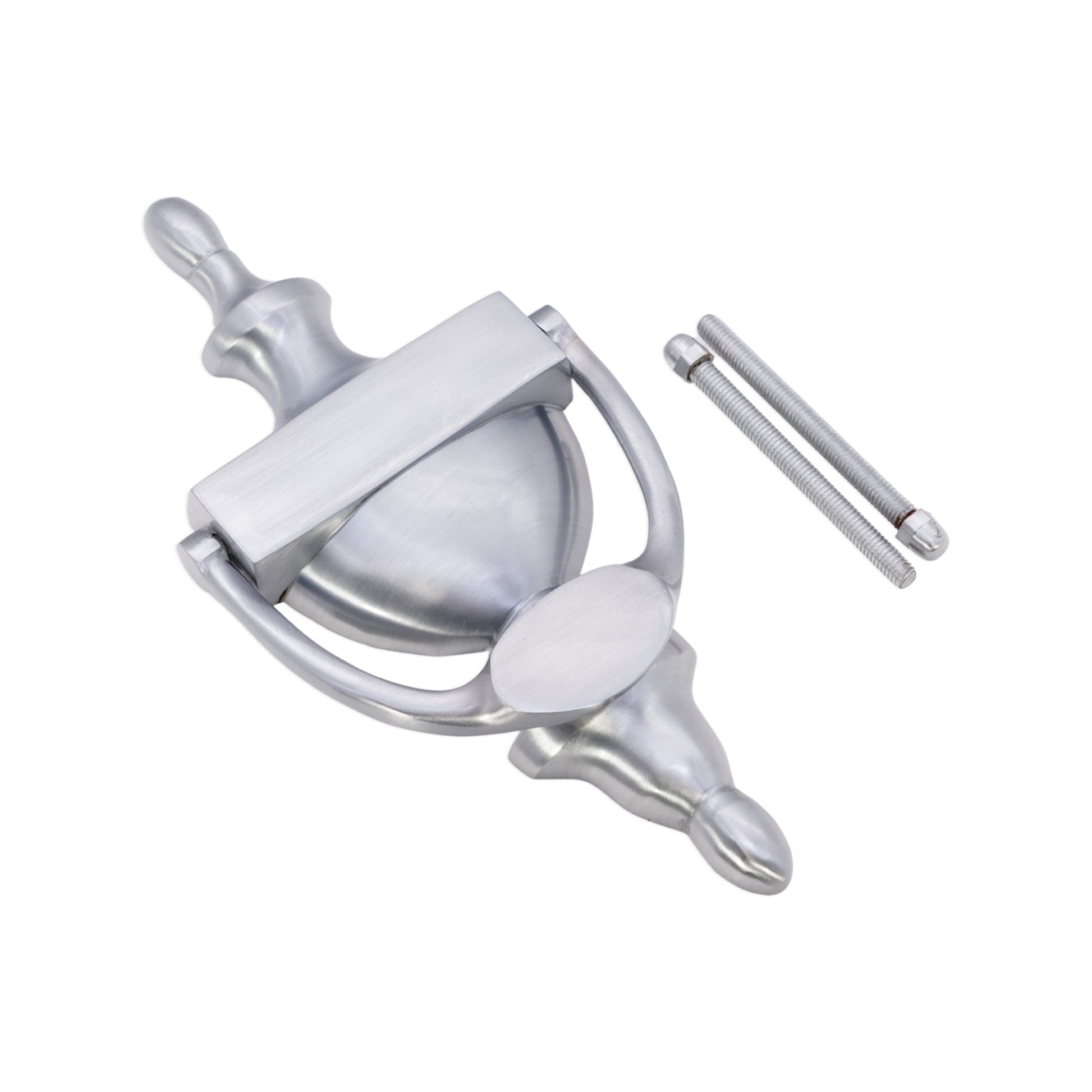 Satin Chrome Victorian Door Knocker Home Decor