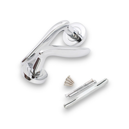 Senza Lever on Rose Polished Chrome Bathroom Pack