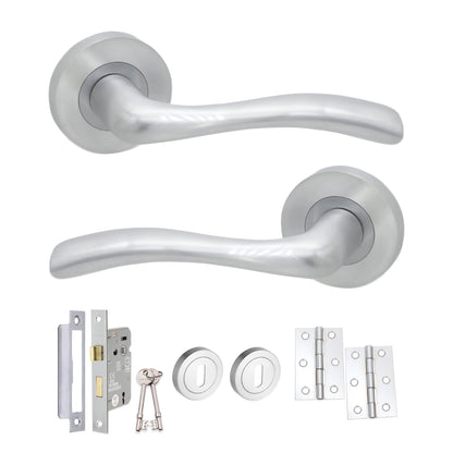 Lever Door Handle Lock Pack Home Decor