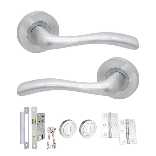 Lever Door Handle Lock Pack Home Decor