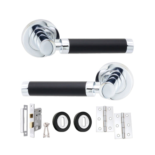 Zest Lever on Rose Dual Tone Lock Pack