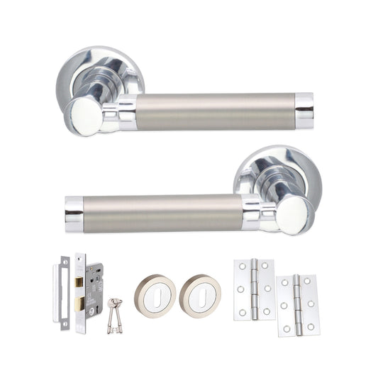 Zest Lever on Rose Dual Tone Lock Pack