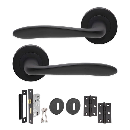 Mars Lever on Rose Matt Black Lock Pack