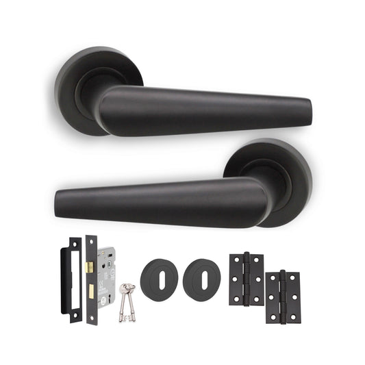 Aero Lever on Rose Matt Black Lock Pack