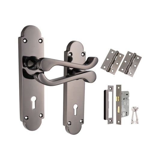 Oakley Lever on Backplate Lock Pack Black Nickel