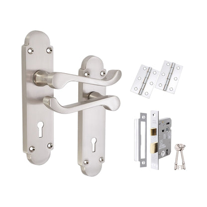 Lever on Backplate Lock Pack Home Decor