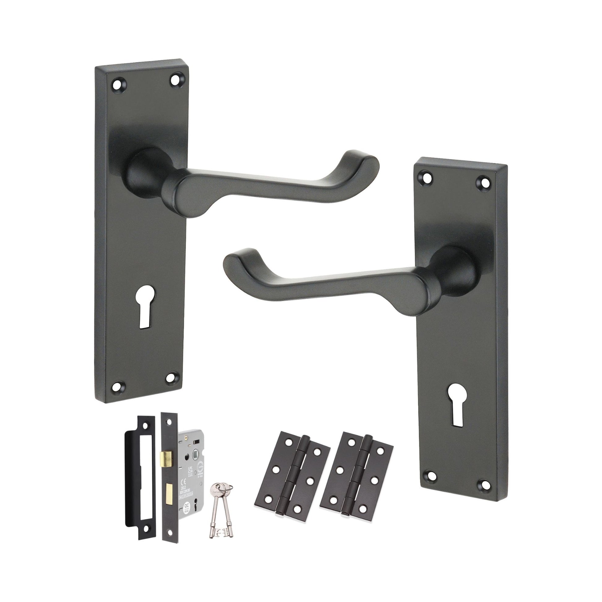 Lever on Backplate Lock Pack Home Decor