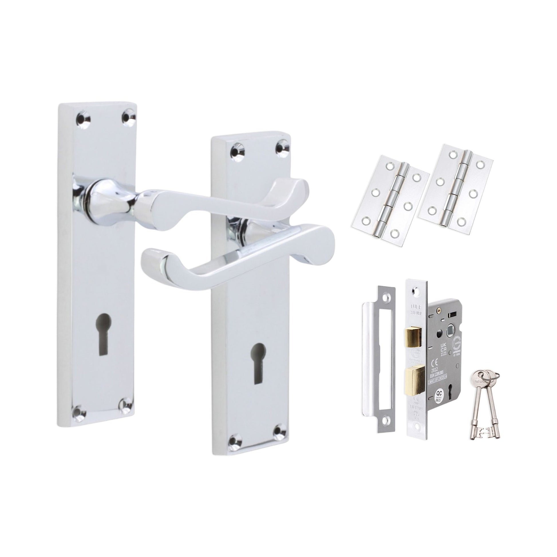 Lever on Backplate Lock Pack Home Decor