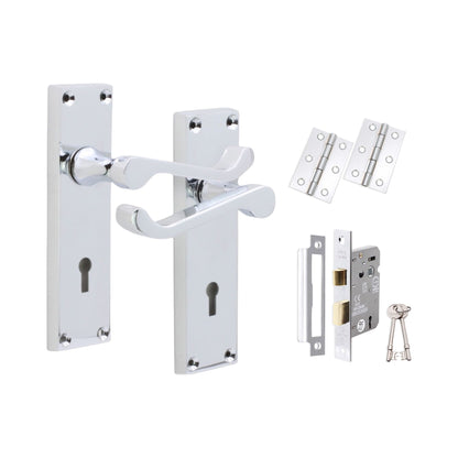 Lever on Backplate Lock Pack Home Decor