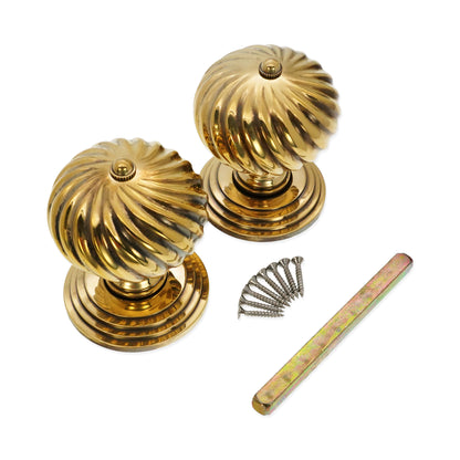 Aged Brass Mortice Door Knob Home Decor 