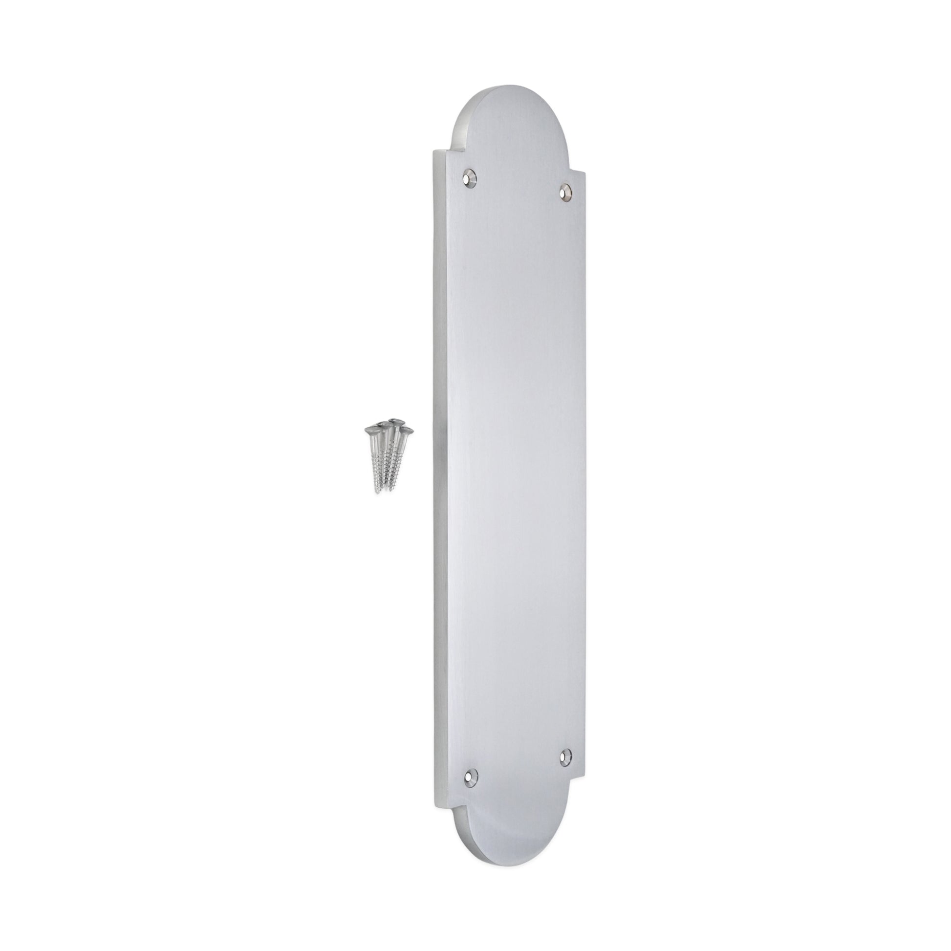 Victorian Door Finger Plate Satin Chrome Home Decor