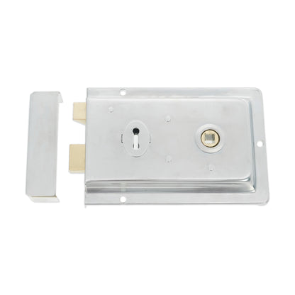 Iron Rim Lock - Fluted Polished Chrome