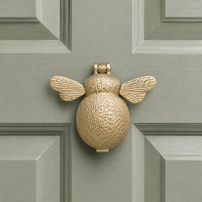 Satin Brass Bumble Bee Door Knocker Home Decor