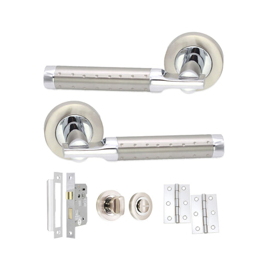 Lexis Lever on Rose Zweifarbiges Badezimmer-Set