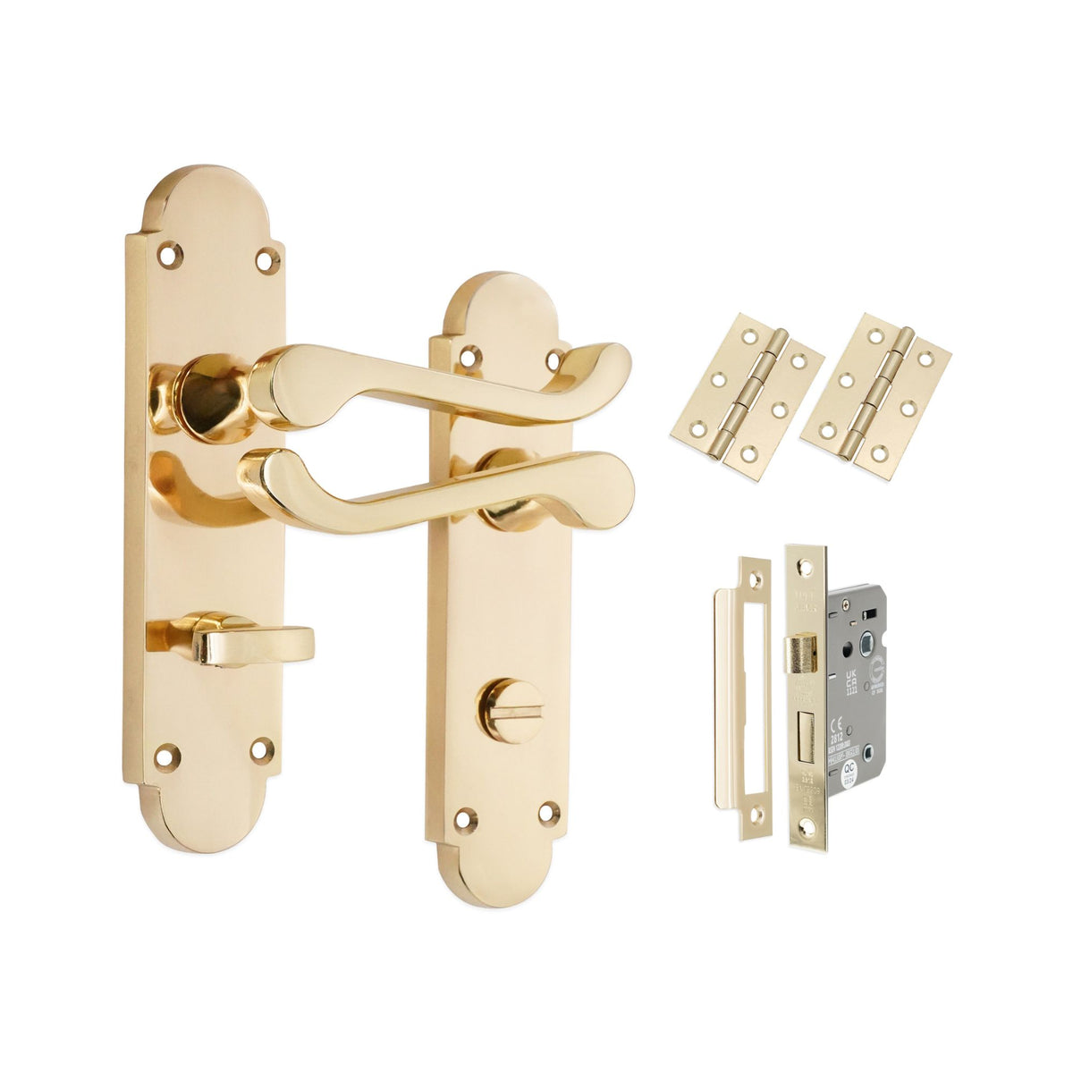 Lever on Backplate Door Handle Home Decor
