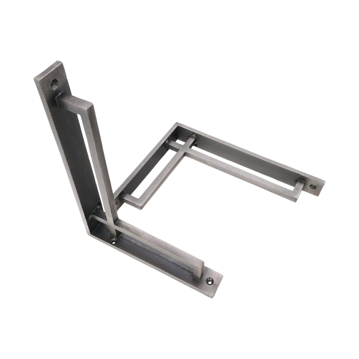 Narrow Art Deco Shelf Bracket Pewter