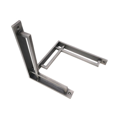 Narrow Art Deco Shelf Bracket Pewter