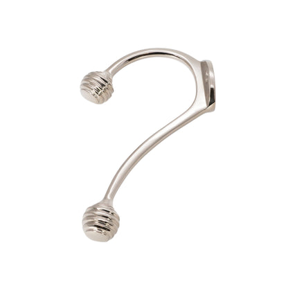 Beehive Twin Coat Hook Polished Nickel