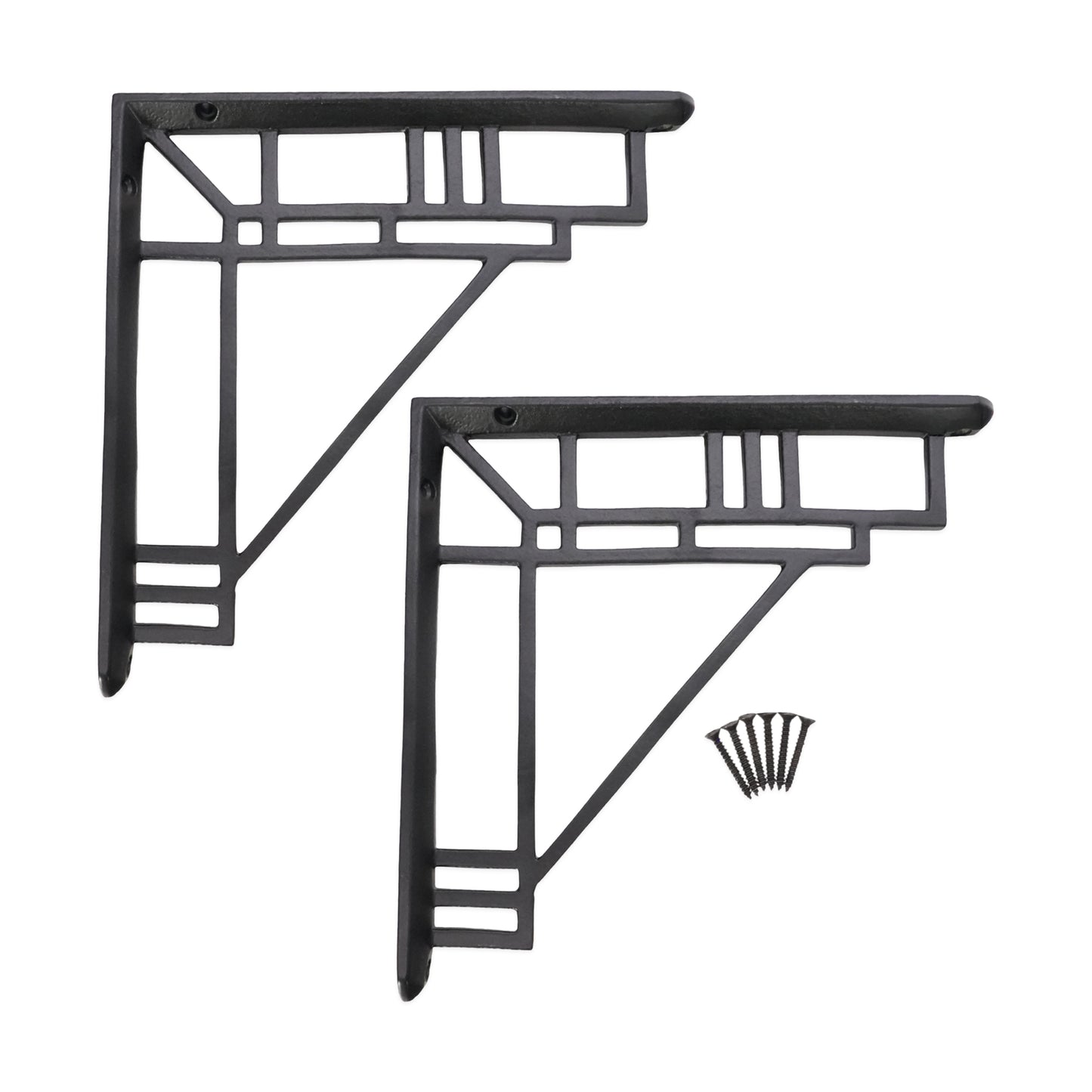 Art Deco Shelf Brackets Black
