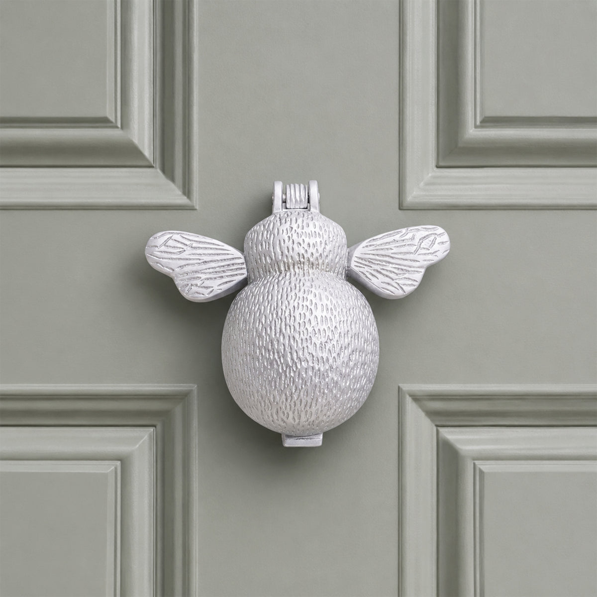 Satin Chrome Bumble Bee Door Knocker Home Decor
