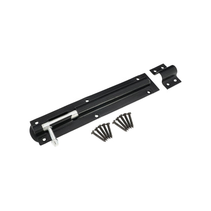 Black Barrel Bolt Straight Home Decor 