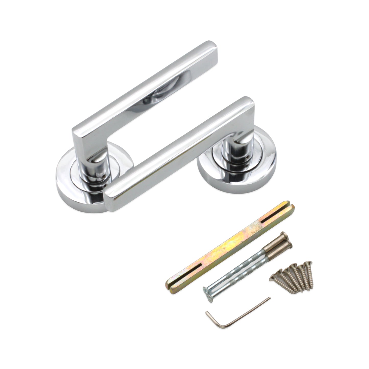 Lever on Rose Door Handle Home Decor